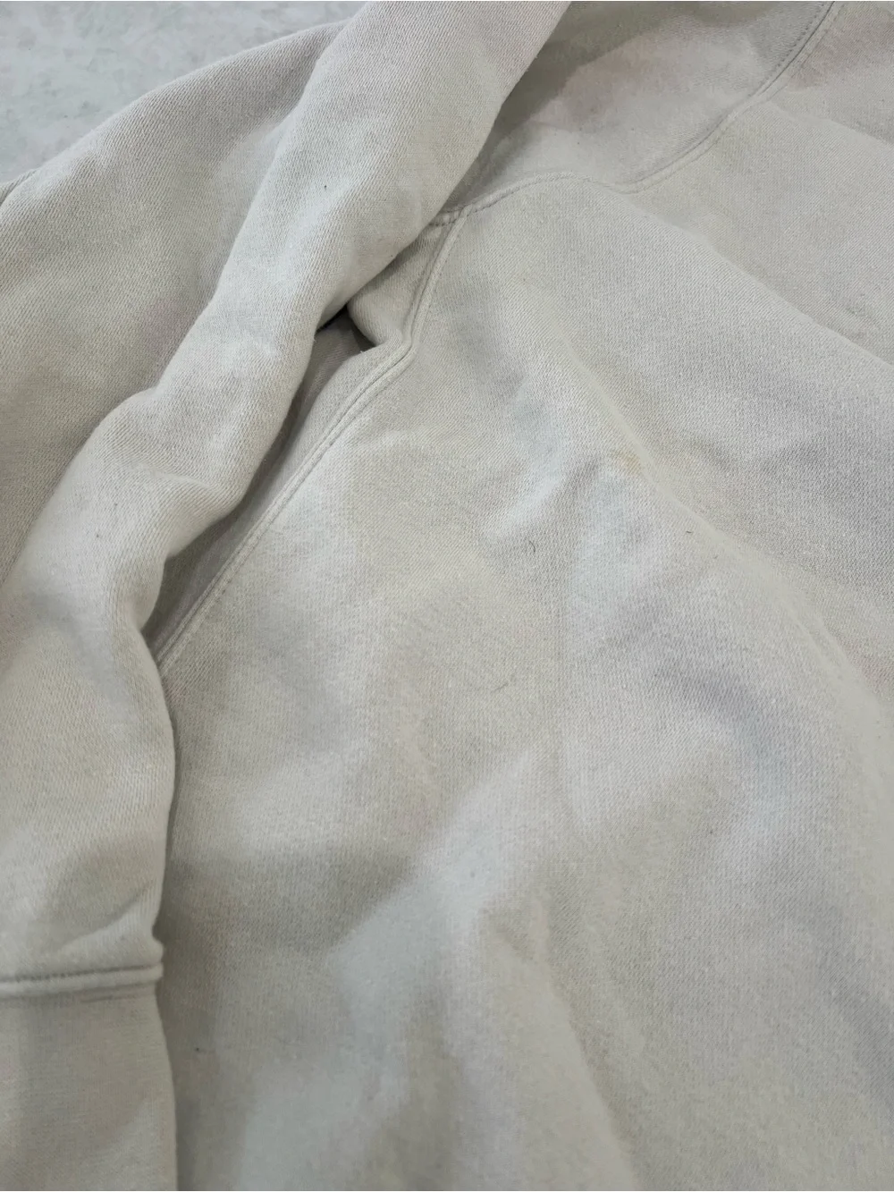 Nike Bone White Sportswear Club Fleece Crewneck Sweatshirt Size Large